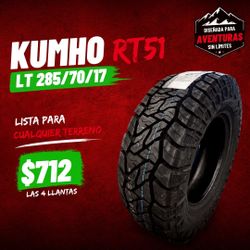 All.4 new tires 285 //70//17 RT $712 ALL 4