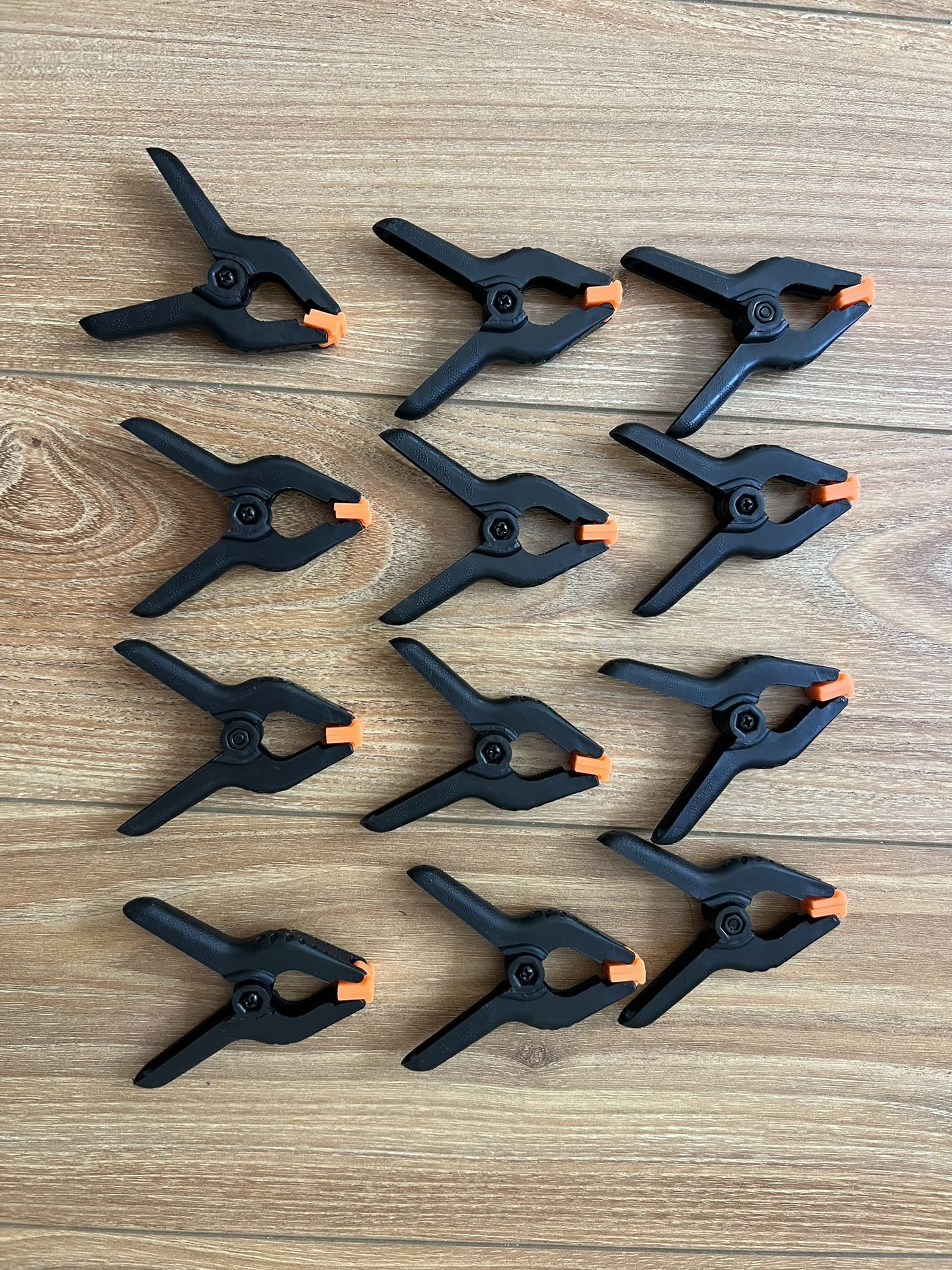 12 Pack Plastic Spring Clamps