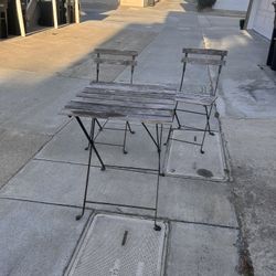 Patio Wooden Table And Chairs 