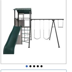 Lifetime 91135 Adventure Clubhouse Swing Set with Slide and Swings