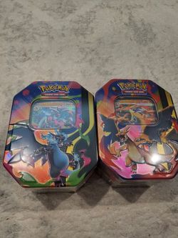 Charizard X and Y tins