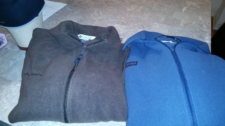 Two Columbia fleece jackets for 15.00