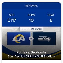 RAMS VS SEAHAWKS