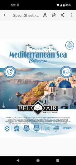 NEW BelAir Luxury Vinyl Flooring (SPC) Neutral Color (Crete)