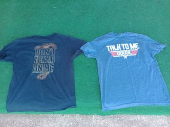 NRA "Don't Tread on Me" Top Gun T-shirt Lrg.