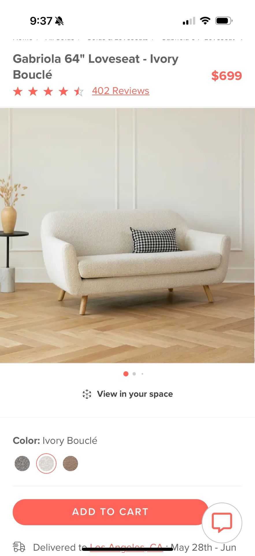 Article Gabriola Loveseat