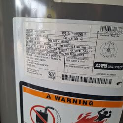 40gal Rheem Water Heater Natural Gas 
