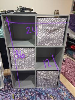Storage shelves