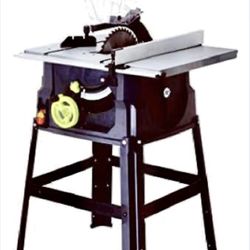 MASTER MECHANIC M1H-ZP3A-254-1 10” Table Saw with Stand – Open Box, Never Used