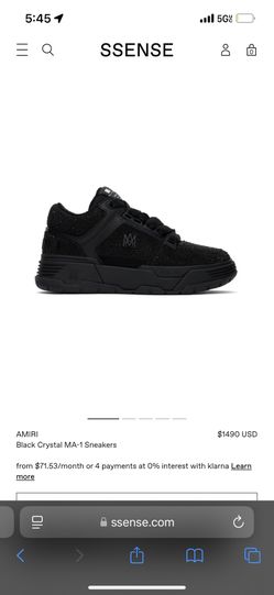 AMIRI Black Crystal MA-1 Sneakers