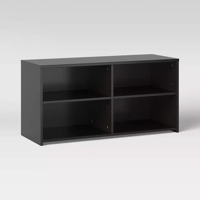 Black TV Stand Media Console - 40x20x16 inches