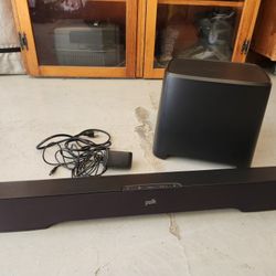 Polk Soundbar With Wireless Subwoofer