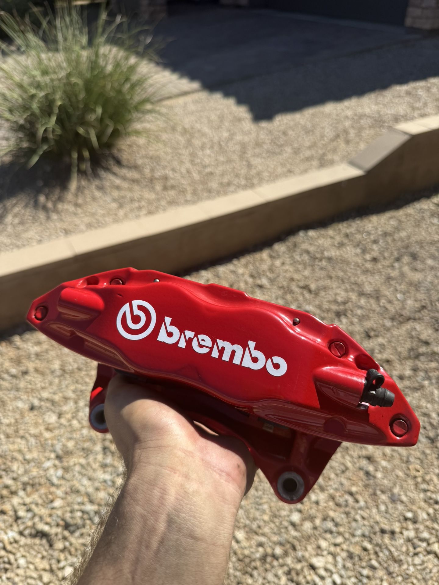 02-07 Subaru WRX STi BREMBO big brake kit 5x100 red powdercoat with rotors