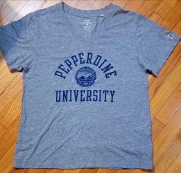 Pepperdine University Gray V-Neck T-Shirt