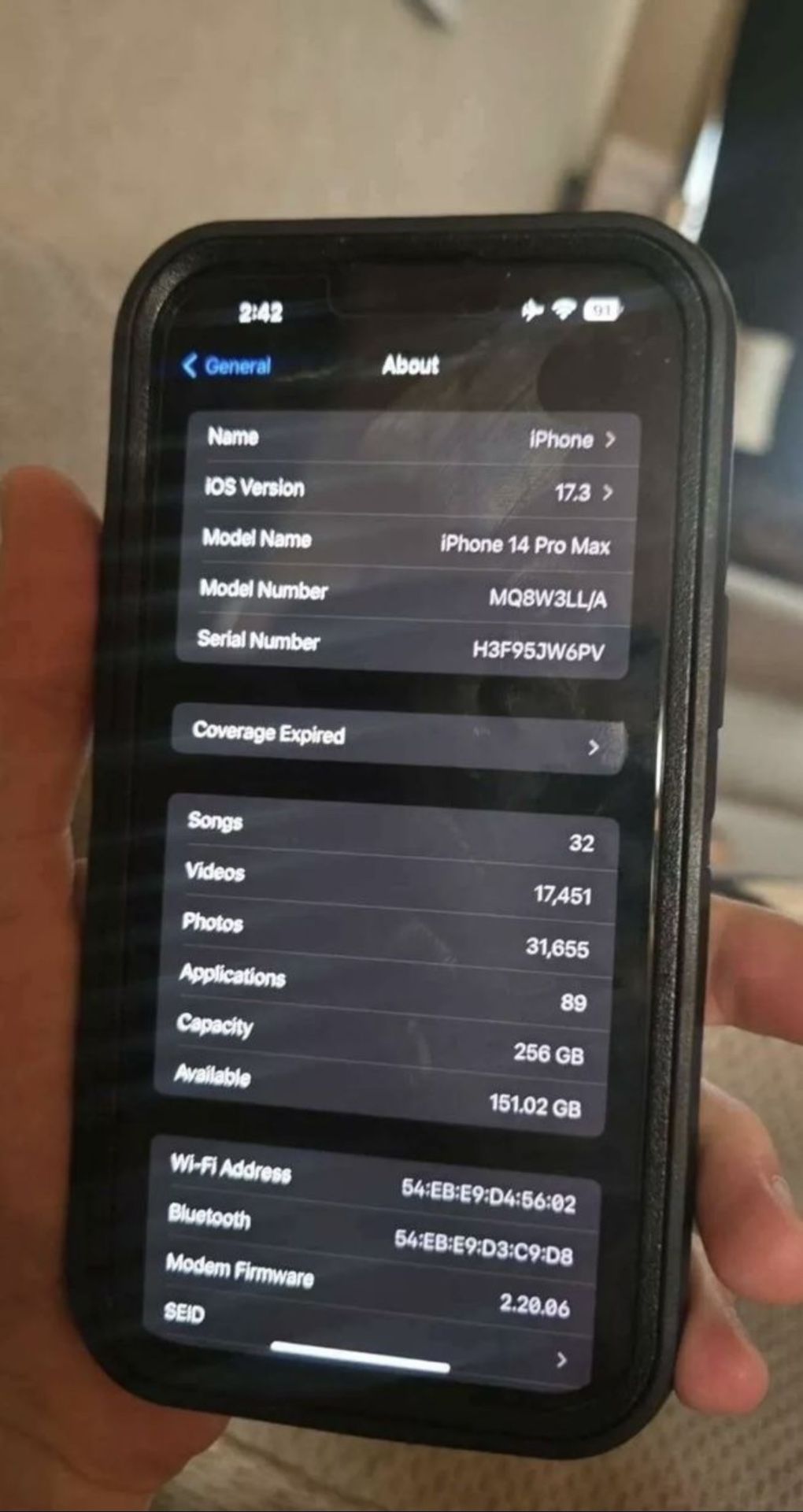 Apple iPhone 14 Pro Max - 256 GB - Black (Unlocked)