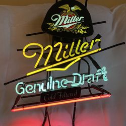 Miller Neon Beer Sign