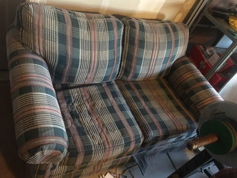 Couch with fold out bed