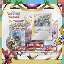 lost origin regigigas 3 pack blister Pokémon 