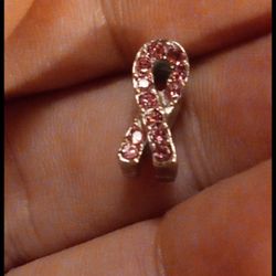 CANCER Ribbon" CHARM BRACELET