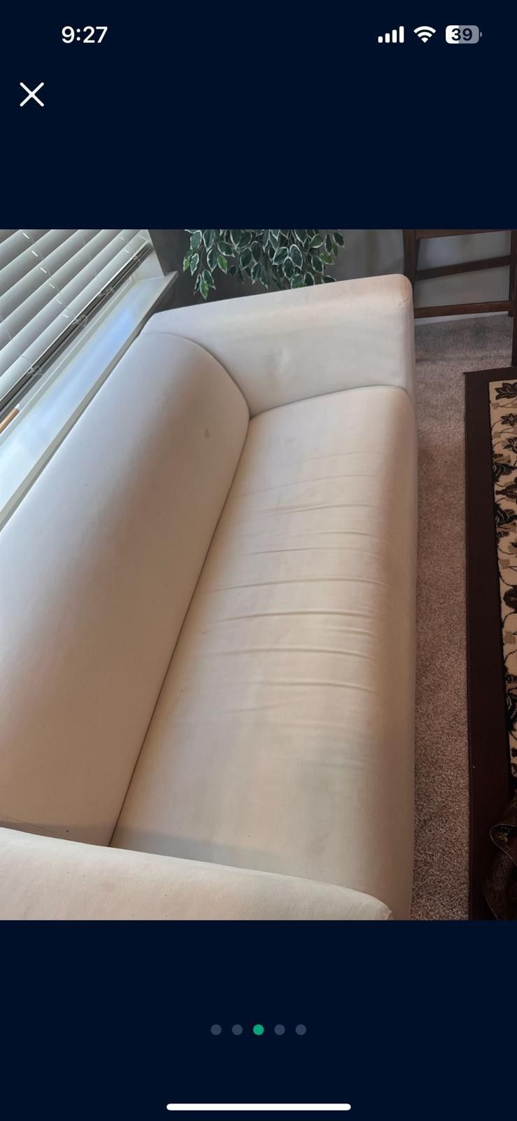 White Couch, Coffee Table - Great Condition!