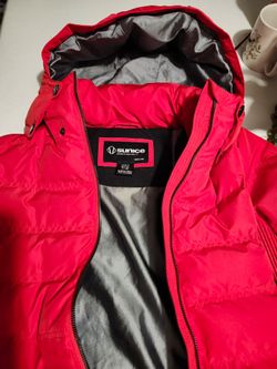 Unice Red Puffer Jacket with Hood