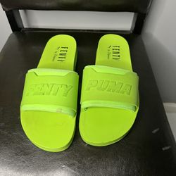 Green Slides Fenty By Rihanna