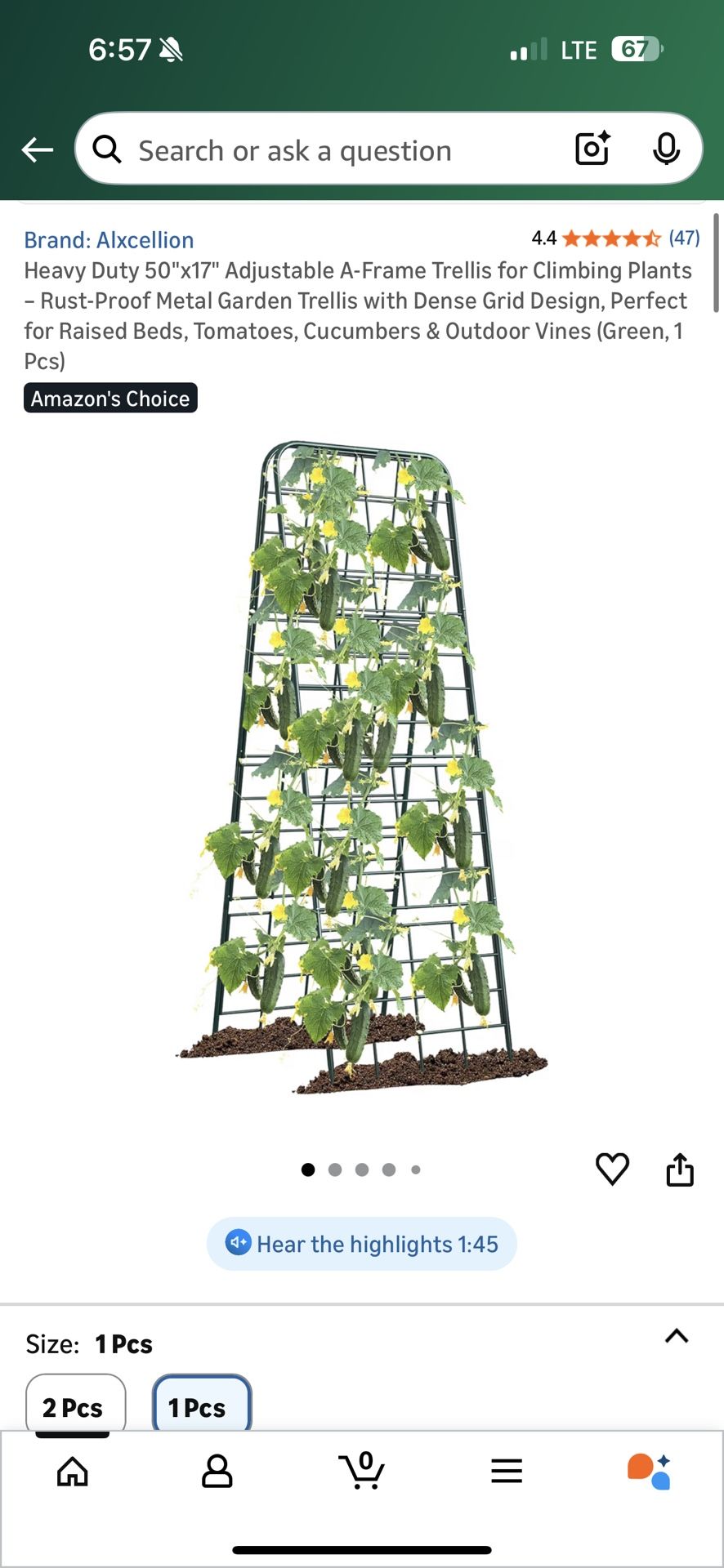 A-Frame For Plants