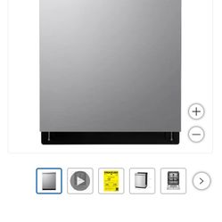 LG Top Control Wi-Fi Enabled Pocket Handle Dishwasher with 1-Hour Wash & Dry, QuadWash Pro, TrueStea