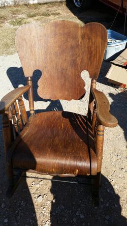 Old Oak Rocking Chair sturdy Original Antique