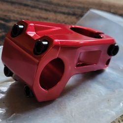 NEW Bicycle Bmx Threadless Stem Red