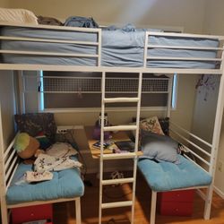 Twin Bunk Bed With Optional Desk