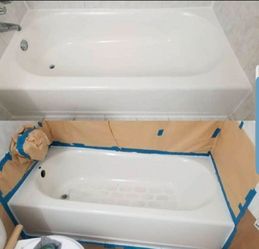 TubREGLAZE!!! REFINISHING!!! BATHTUB - TILES AND TUB - COUNTERTOP - kITCHEN COUNTER ... LIKE NEW