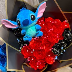 Beautiful bouquets of eternal roses 