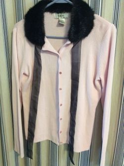 LADIES Size Small Sweater, USED, lightweight, light Pink color, button up, meet at huddle house/exxon at 2426 E Lamar Alexander parkway Maryville