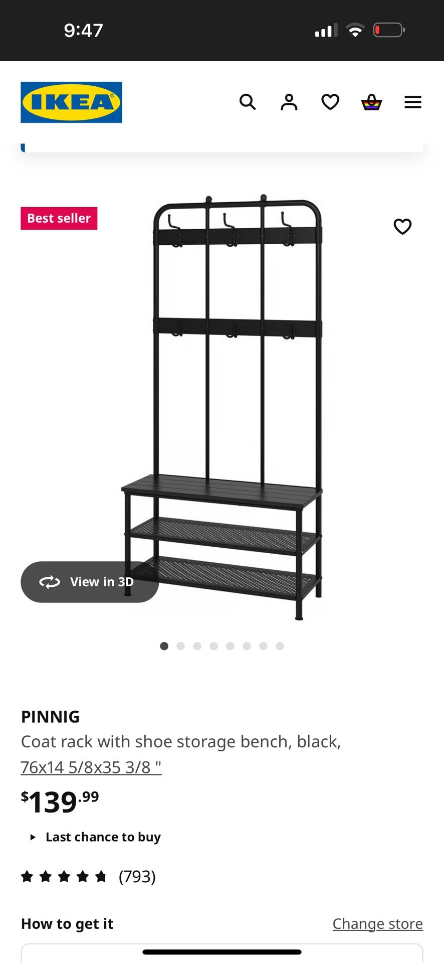 IKEA Shoe And Coat Rack