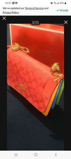 Coach multi color