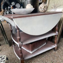 Drop Leaf Coastal Table