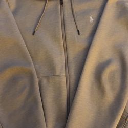 Polo zip up hoodie size small mens
