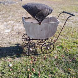  Antique Victorian Baby Carriage Odo