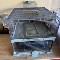 Hamster Cage With Sand Bath And Bedding 