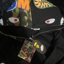 Camo Shark Bape Hoodie