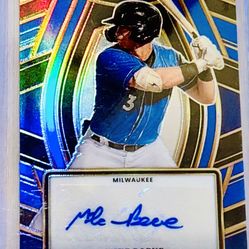 2024 Panini Select RC AU Mike Boeve /49 Blue Prizm Refractor 