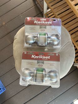 Kwikset Hall & Closet Door Knob Satin Nickel 200P-15-CP-BBPKG 2 Pack