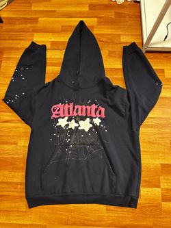 Sp5der Atlanta Navy Blue Hoodie
