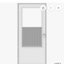 Midview Reversible Hinge Storm Door
