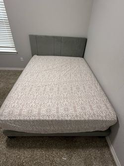 Queen Size Bed + 16inch Firm Spring hybrid Mattress