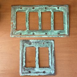 Antique light switch plates