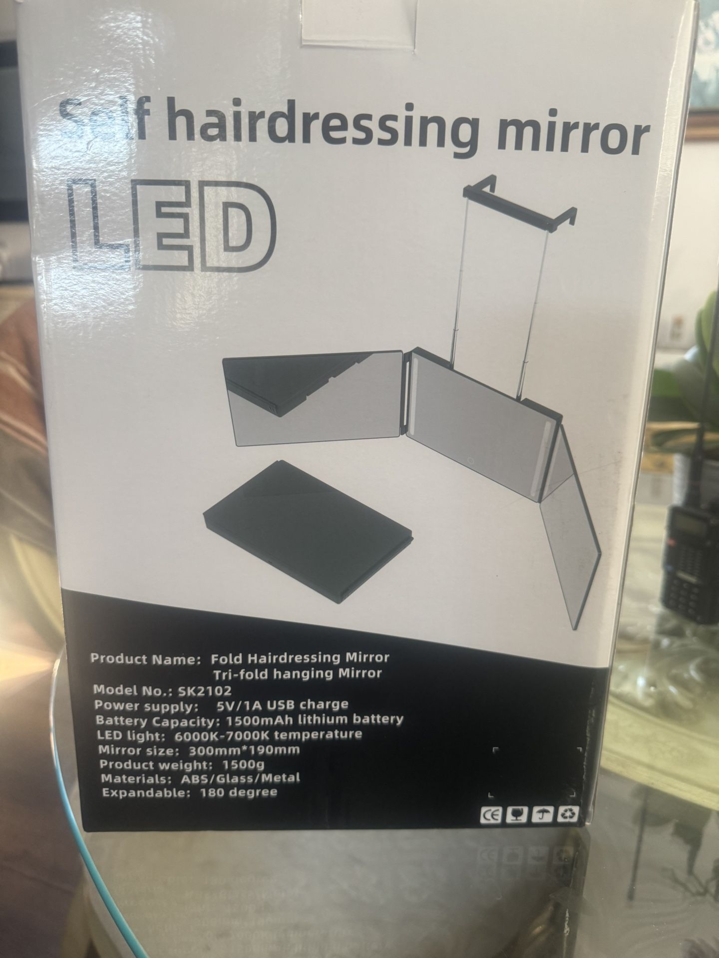LED Adjustable Lighting 3 Way Mirror