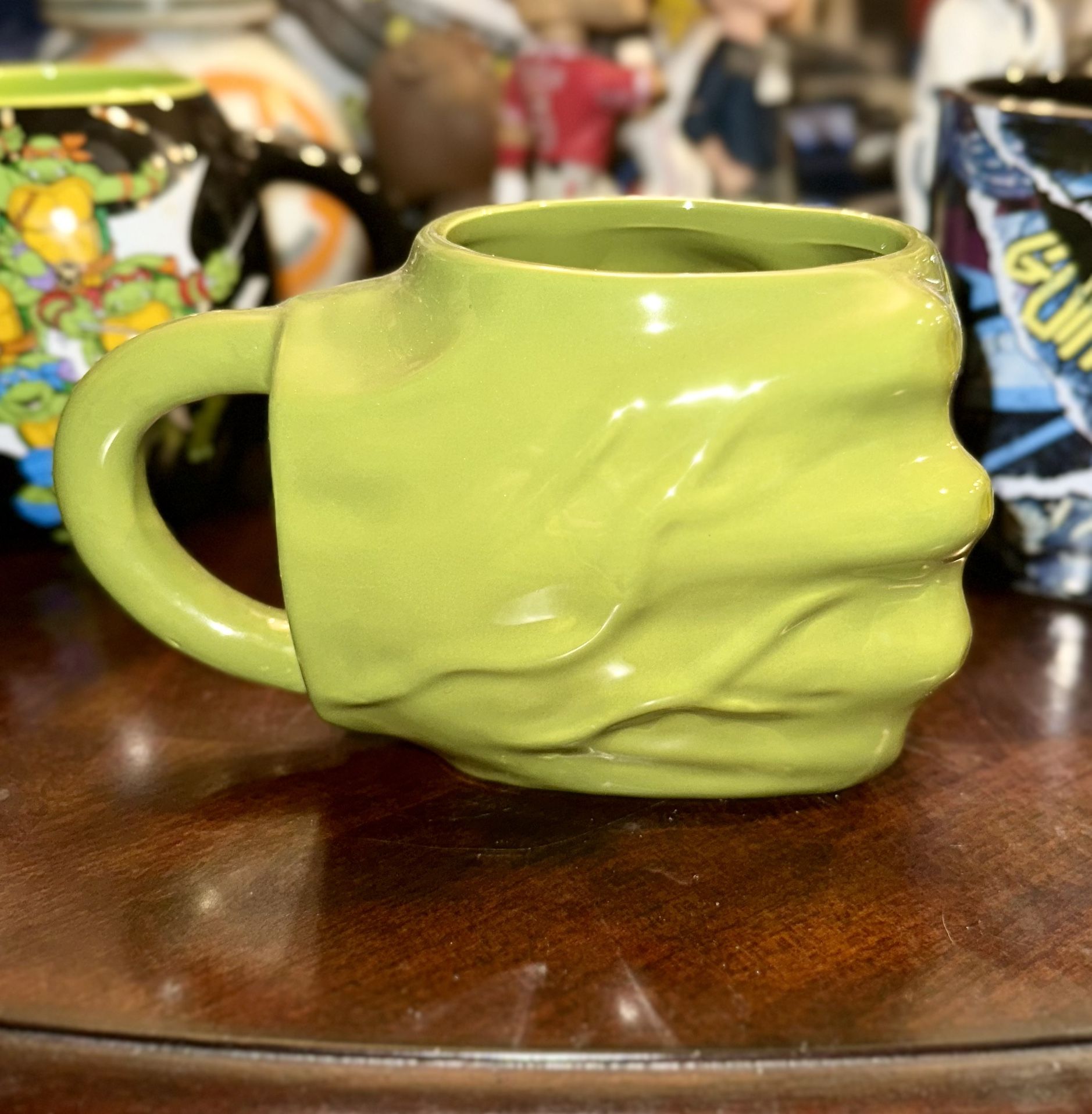 Marvel Hulk Fist Shaped Sculpted Ceramic Coffee Mug Cup