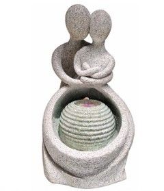 Fuente de Piedra Pareja Abrazada – Mayoreo $29